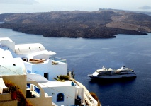 Santorini Scenes - Fira Town Edge