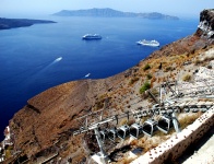 Santorini Scenes - Fira Port Cable Cars