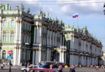 St. Petersburg Scenes - Winter Palace (1762) and Hermitage Museum (1852)