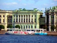 St. Petersburg Scenes - Winter Palace (1762) and Hermitage Museum (1852)